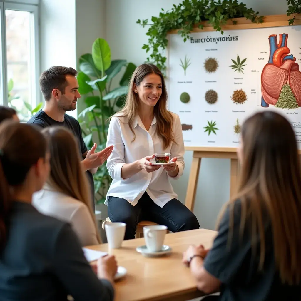 Zeleni čaj s limunom i medom na stolu